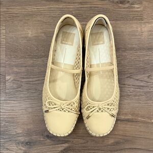 Dolce Vita Tan Mesh Ballet Flats Size 8